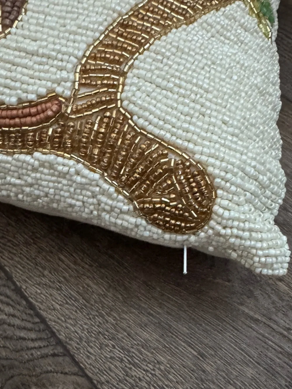NWT India World Traveler‎ Collection Beaded Monkey Pillow Viral Decor